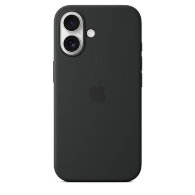 Original / Offizielle Apple iPhone 16 Silikon Hülle / Cover - Schwarz - Neu