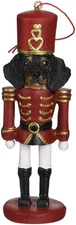 E&S Pets 35358-14 Black Dachshund Nutcracker Soldier Dog Ornament