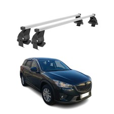 Menabo Dachträger Grundtäger für Mazda CX-5 2012-2016 50kg Stahl Silber 2 tlg