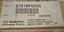 Vortex Generator Subaru Wrx-sti