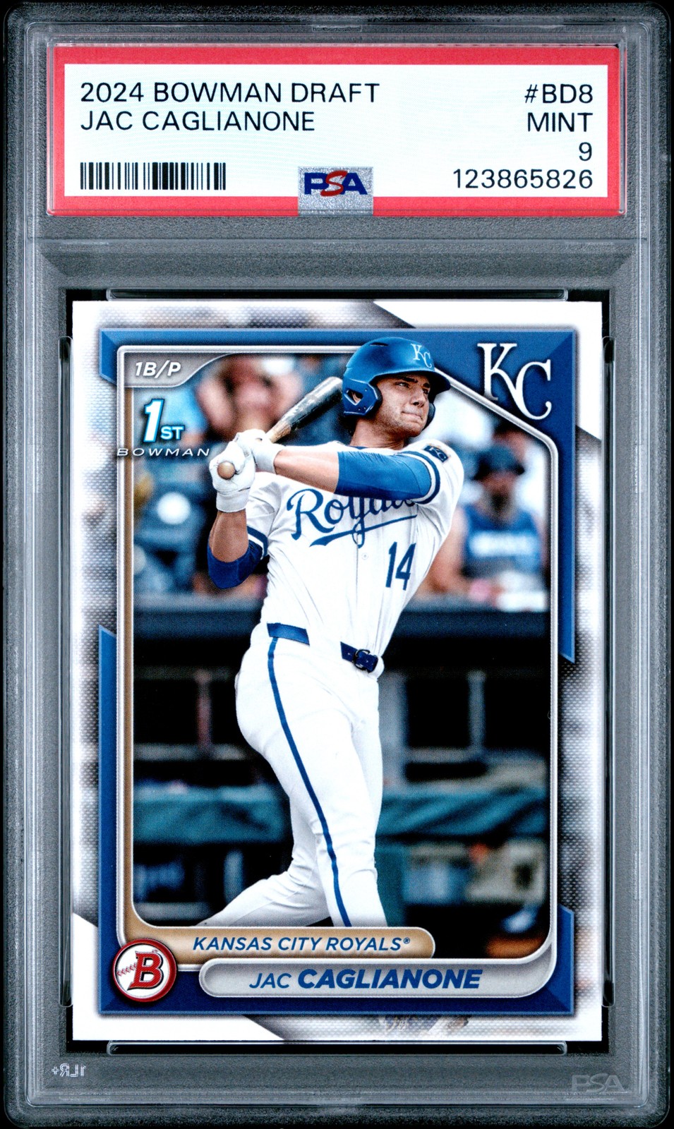 2024 BOWMAN DRAFT #BD8 JAC CAGLIANONE PSA 9
