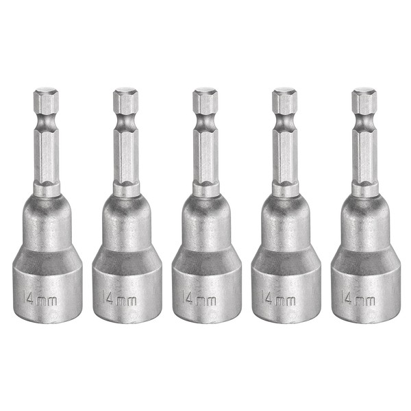 "5X Nussausdreher 14Mm 1/4\" 2.56\" Magnetisch"-image
