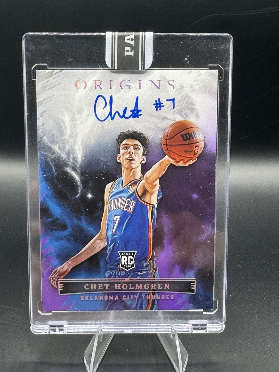 2022-23 Panini Origins Chet Holmgren Rookie Auto Black Box 1/1 One Chet Holmgren RC auto