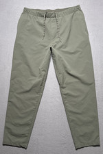 Lululemon Mens New Venture Trouser XL 34x29 Olive Pique Pull On Faux Fly Basic