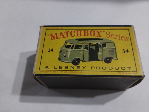 Matchbox Lesney Volkswagen Camping Car N°34 - Miniature Norev D'occasion
