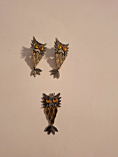 Owl Shape Jewelry Set set of earings With Pendant Necklace Owl No chain
