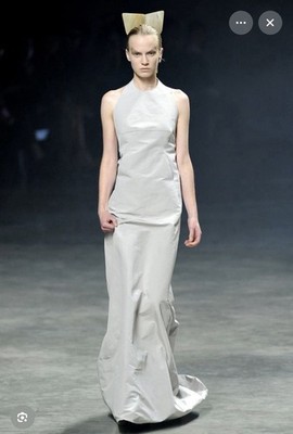Rick Owens Dress Collection Anthem 2011 Runway S/S 2011 Size 6 Pearl