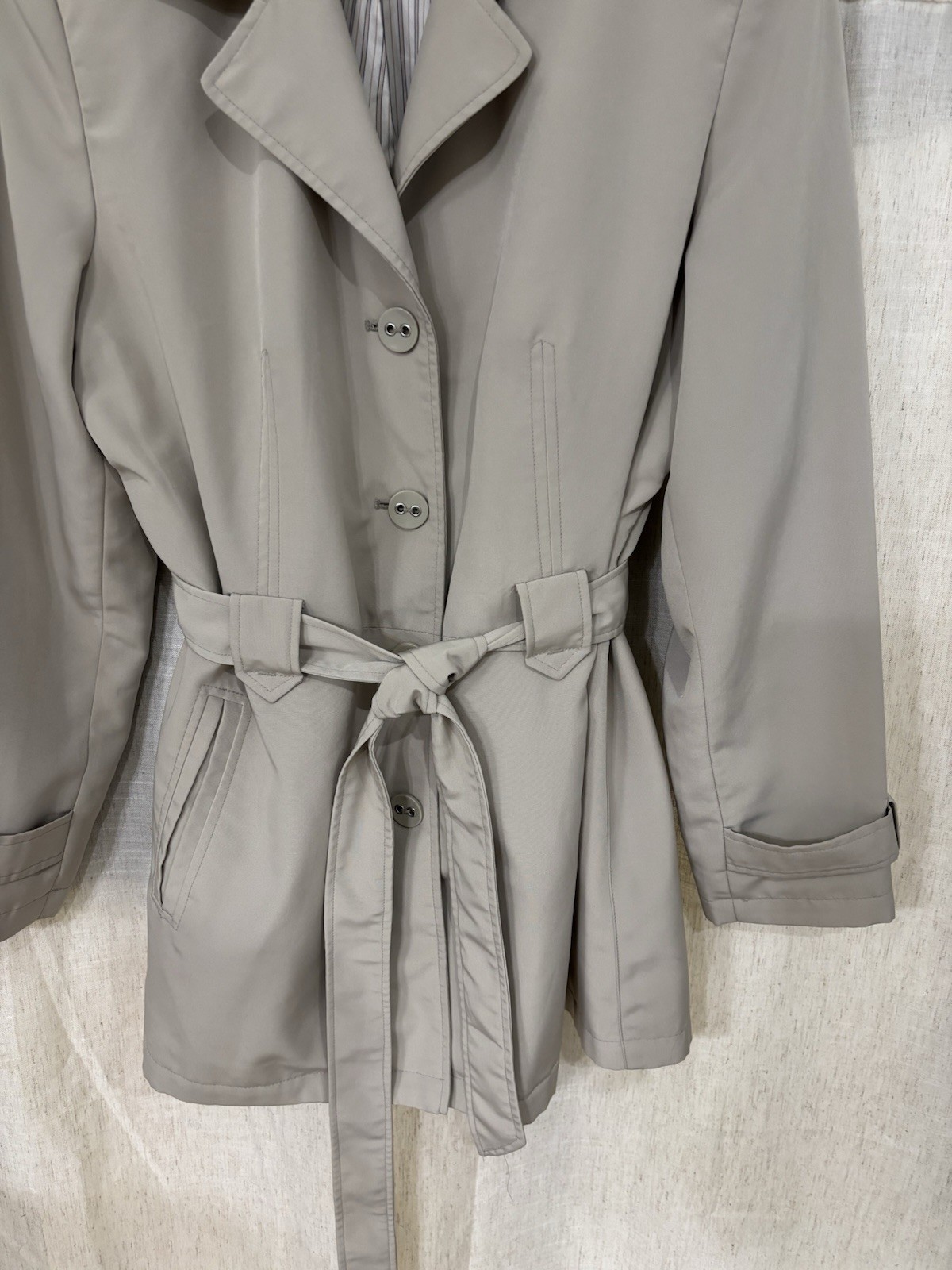 Classic Elements Women's Mid Length Button Belted… - image 4