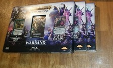 GAMES WORKSHOP 3 X WARHAMMER AGE OF SIGMAR CHAMPION TCG WARBAND PACK SERIES 02