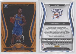 2020-21 Certified Mirror Orange /99 Theo Maledon #167 Rookie RC