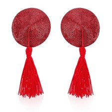 WLLHYF 1Pair Nipple Covers, Women Reusable Breast Pasties Round Breast Bra wi...