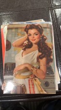 Vintage Pin-Up Style Postcard
