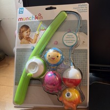 New Munchkin Fishin' Magnetic Baby and Toddler Bath Toy 4Pc Set