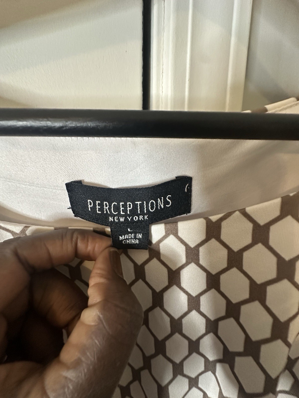 Perceptions New York Geometric Pattern Dress Size… - image 3