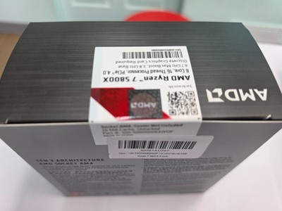 AMD Ryzen 7 5800X Processor (4.7GHz, 8 Cores, Socket AM4) Box