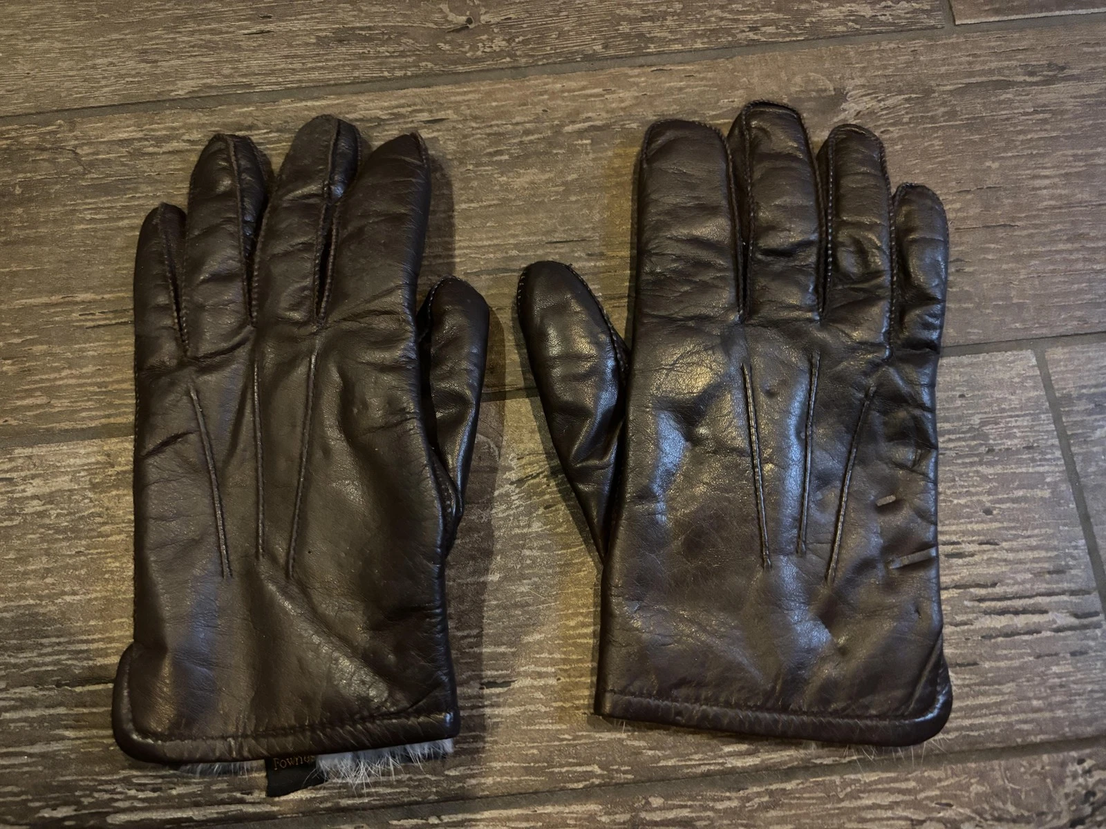 Fownes Gloves Mens XL Brown Leather Fur Lined Winter Warm Insulated Outdoor
Opens in a new window or