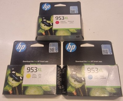 Original HP 953XL Cyan,  yellow, magenta HP Officejet Pro 7700 8200 8700 series