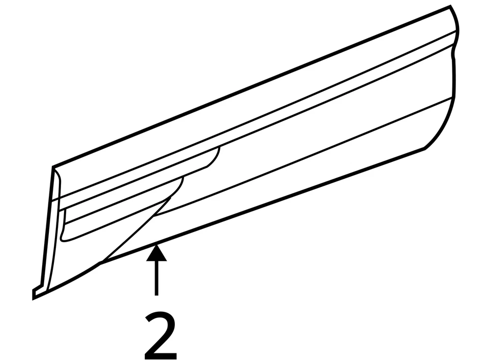 SE ADAPTA A MOLDURAS PONTIAC BONNEVILLE 2000-2005 ASM FRT S/D CTR *P 89024551 - NUEVO OEM Foto 3 de 3