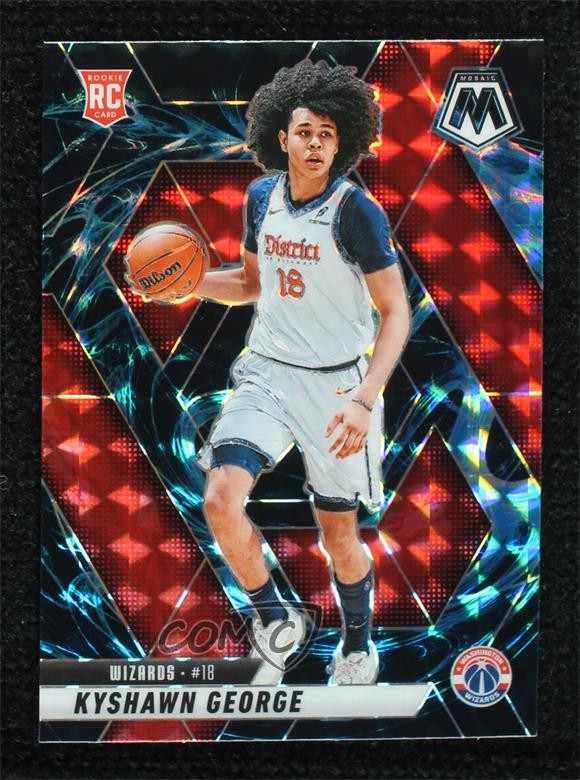 2024-25 Panini Mosaic Rookies Genesis Prizm Kyshawn George #247 Rookie RC