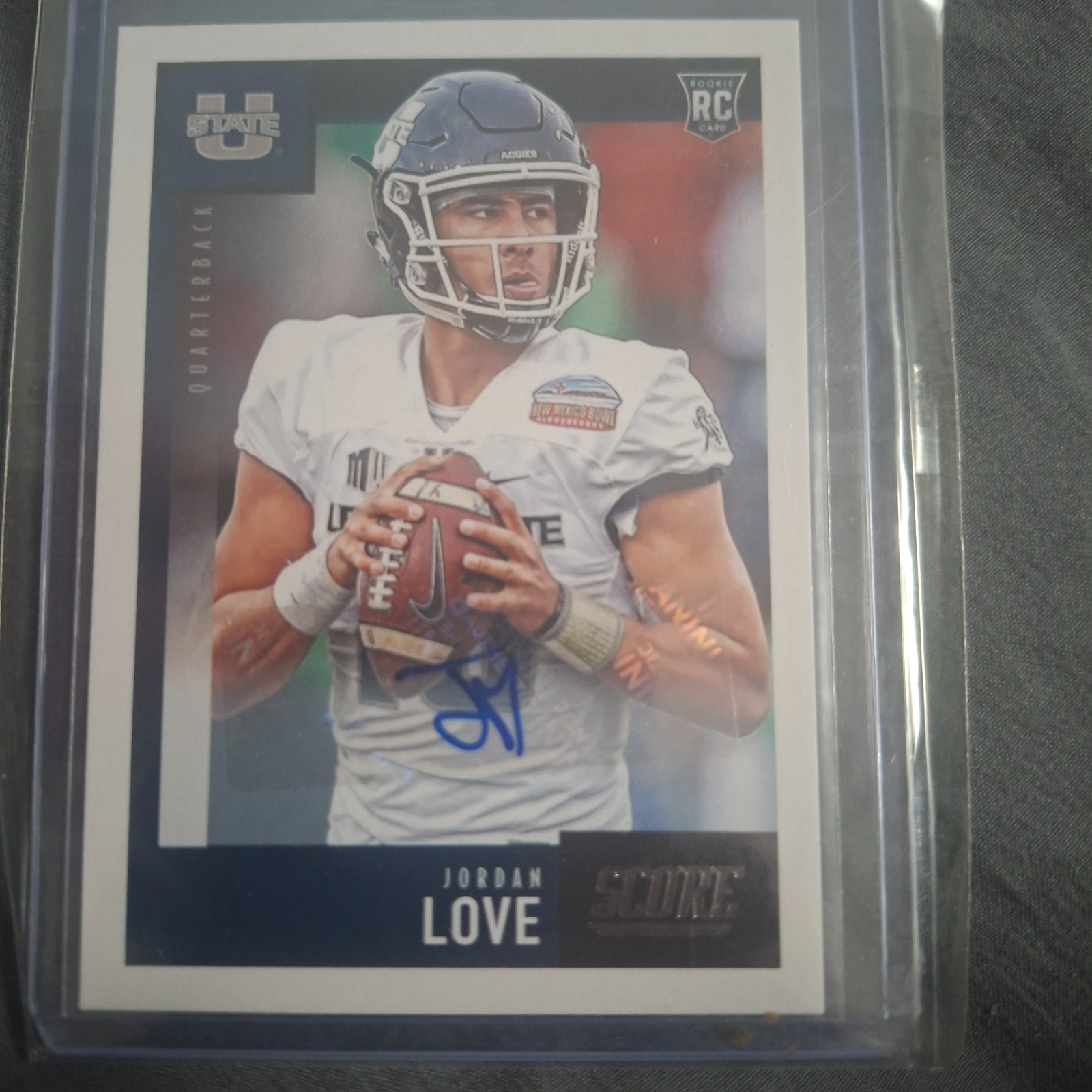 2020 Score Football Jordan Love Rookie RC #361 AUTOGRAPH