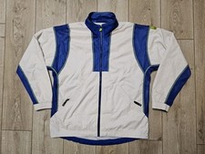 ADIDAS EQUIPMENT VINTAGE JACKET 90s SOCCER TRAINING JACKET WHITE TRACK TOP MEN M