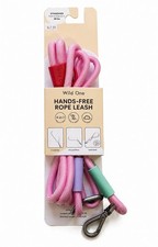 Wild One Hands Free Adjustable Standard Rope Dog Leash Bubblegum Pink Color New