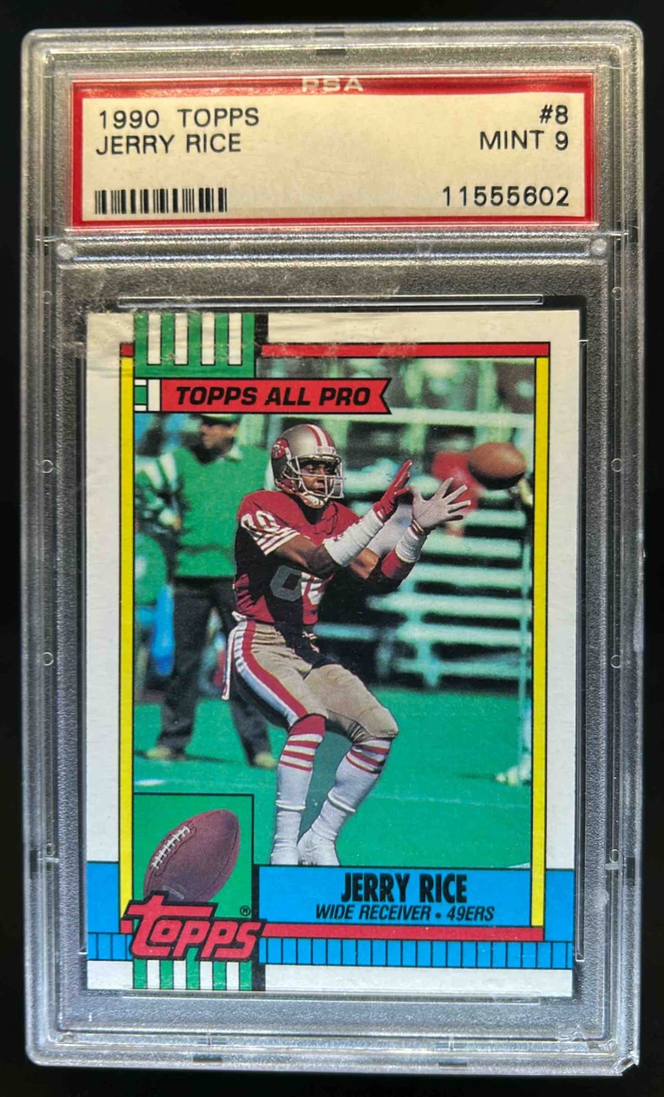 1990 Topps Jerry Rice #8 49ers PSA 9