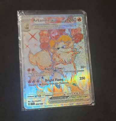 Pokemon TCG Arcanine ex SV01 Scarlet & Violet 224/198 Secret Rare Holo FA