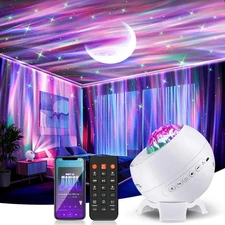 Galaxy Projector Northern Lights Projector,180 Lighting 5 Moons Star Projecto...