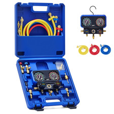 Ac Gauge Set 3-way Ac Manifold Gauge Set For R410a R32 R22 R454b Refrigerant Wi