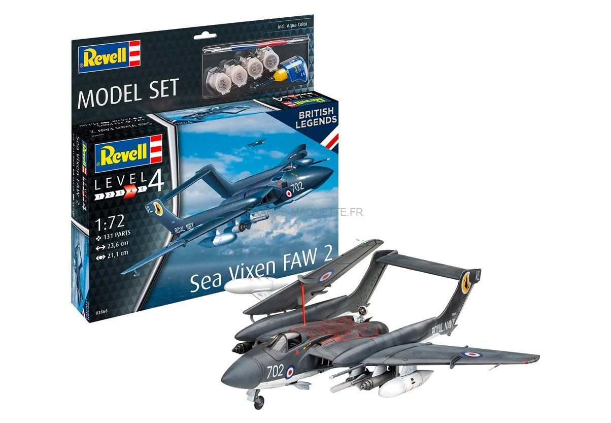 Kit Maquette Avion Sea Vixen FAW 2 Revell Tout Inclus Évite les Achats Manquants
