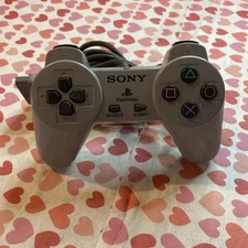Sony PlayStation 1 PS1 Grey Controller SCPH-1080 Authentic OEM Tested Works