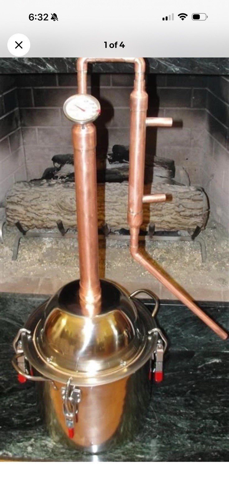 Copper Alcohol Moonshine Ethanol Still E-85 Reflux NR5 Gallon Stainless Steel