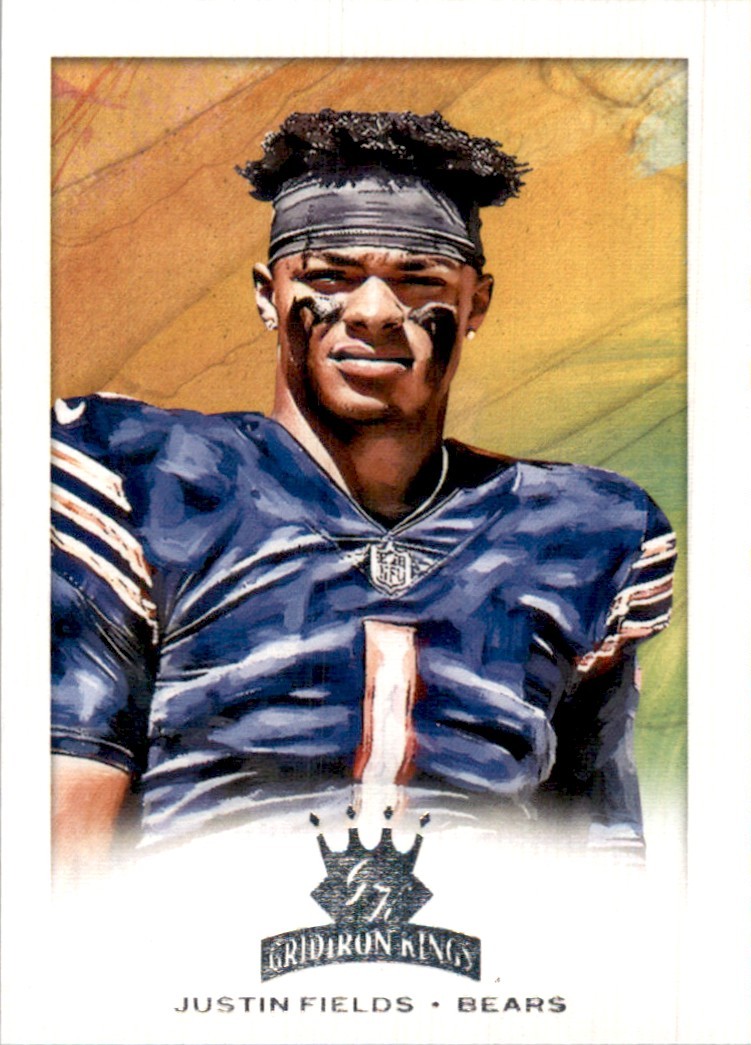 2021 Panini Chronicles Gridiron Kings Orange Justin Fields Chicago Bears #GK-4