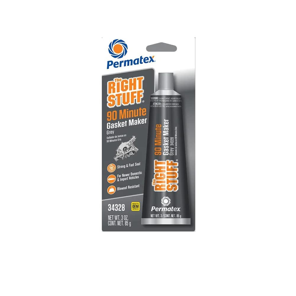 Permatex 34328 The Right Stuff 90 Minute Grey Gasket Maker 3 Oz. 3 Fl.
