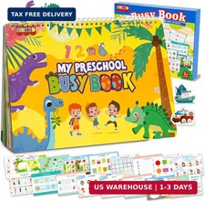 NASHRIO Montessori 24 Themes Busy Book for Toddlers 3-5, Engaging Preschool Lear