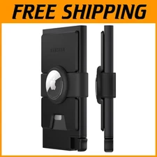 Slim Aluminum AirTag Wallet with RFID Protection