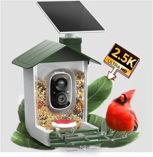 COOAU 5MP Smart Bird Feeder Camera Wireless Outdoor Solar CameraAuto Recording