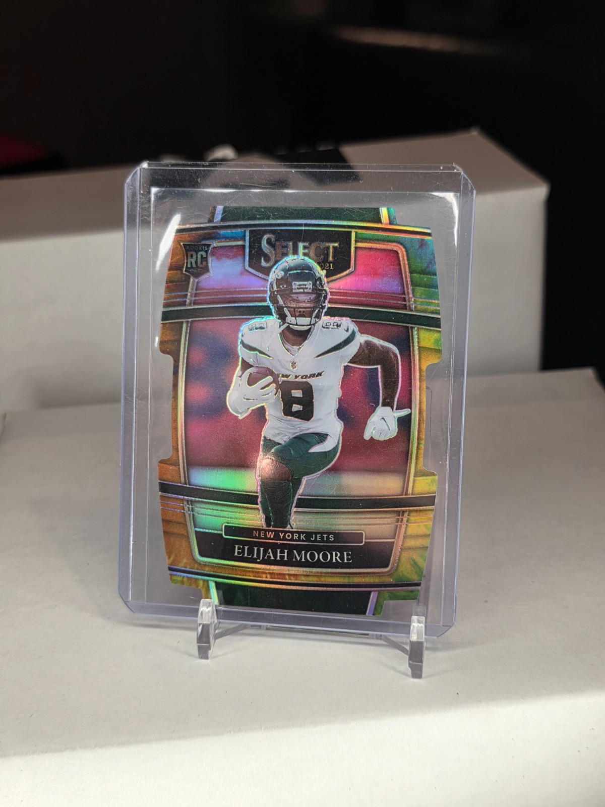 Elijah Moore RC - Tie Dye - Concourse Die Cut /25 - 2021 Select - SSP