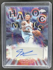 2025-26 Topps Chrome Update Stephon Castle Havoc Marks Auto #HM-SC Spurs