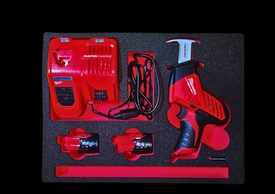Schaumeinlage für Milwaukee  Fuel Akku Säbelsäge M12 CHZ Für HD Box1