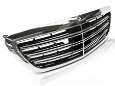 Sport K&uuml;hlergrill f&uuml;r Mercedes S-Klasse W222 2013-2020 Chrom mit Night View