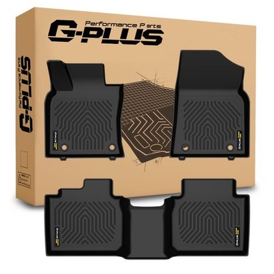 TPE Floor Mats for LX ES200 2018 1st 2nd 3rd Row All Weather 3PCS Black