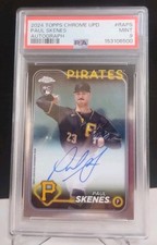 2024 TOPPS CHROME UPDATE CHROME BASEBALL UPDATE SERIES AUTOS PAUL SKENES PSA 9
