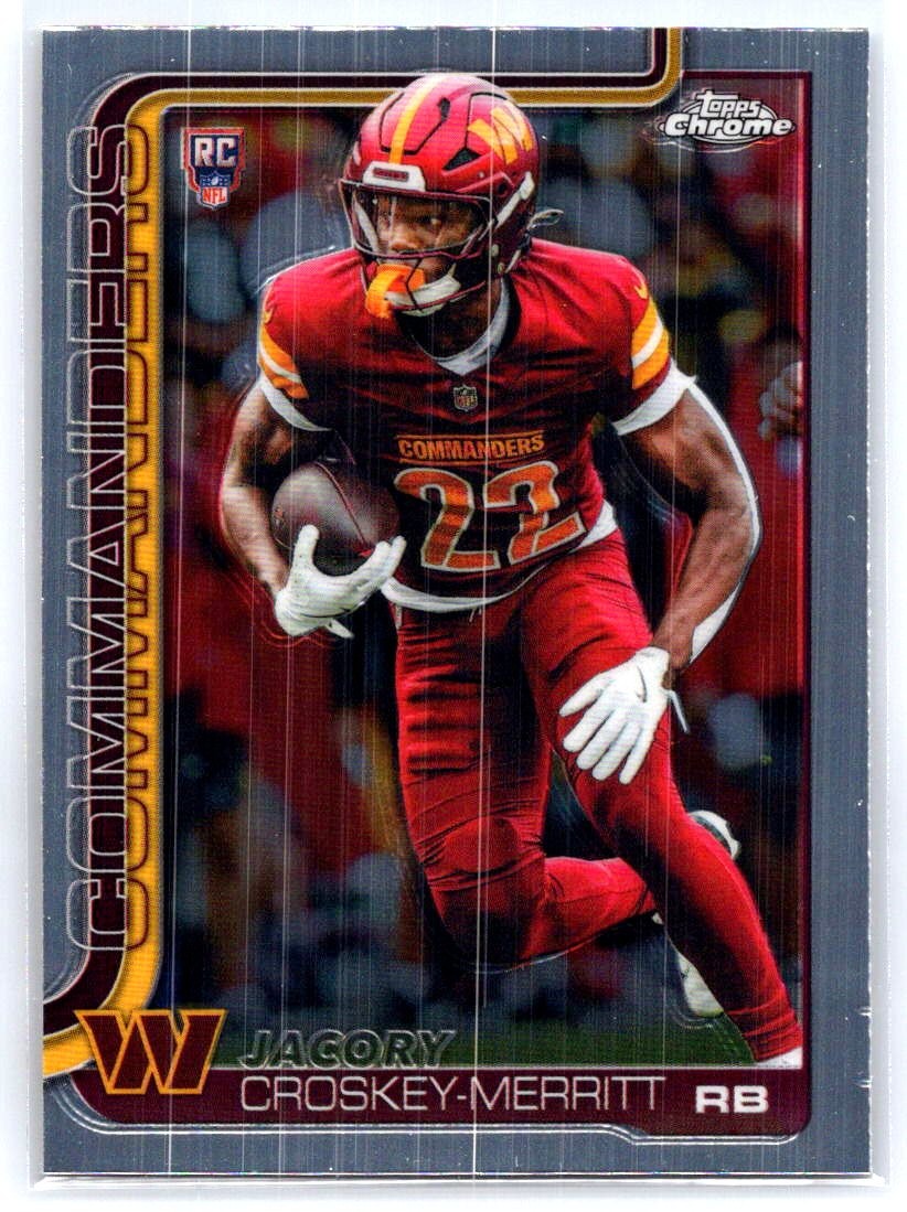 Jacory Croskey-Merritt Topps Chrome #387 Base