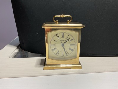 VINTAGE CLOCK HOWARD MILLER BRASS WESTMINSTER CHIME CLOCK 612-735