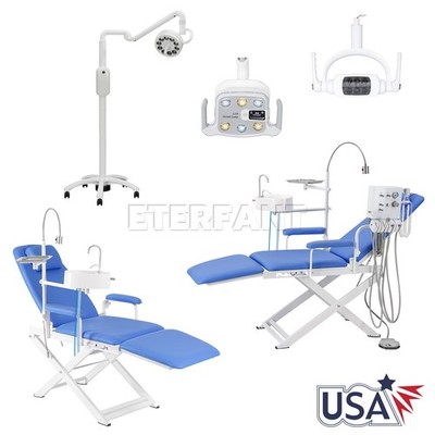 Mobile Medical Surgical Exam Light/Dental Operating Shadowless Light /Fold Chair