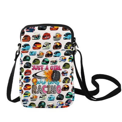 LEVLO Funny Racing Game Crossbody Bag Racing Fans Gifts Racing Lover Shoulder...