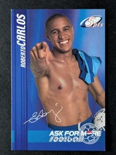 2000 Pepsi Ask For More Football ROBERTO CARLOS Facsimile Auto 5pts (B)