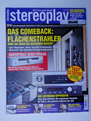 STEREOPLAY 9/04,ARCAM A 90,NAIM AUDIO NAIT 5i,ONKYO A 1 VL,UNISON TWO,SONY DB 20